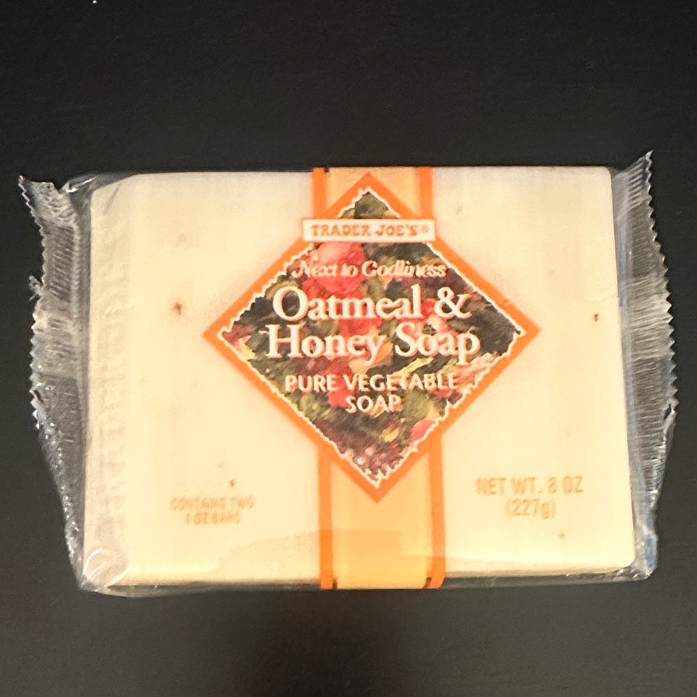 Trader Joe's Oatmeal & Honey Soap - Cream Bar set of 4